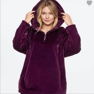Pink by Victoria’s Secret Faux Purple Hoodie